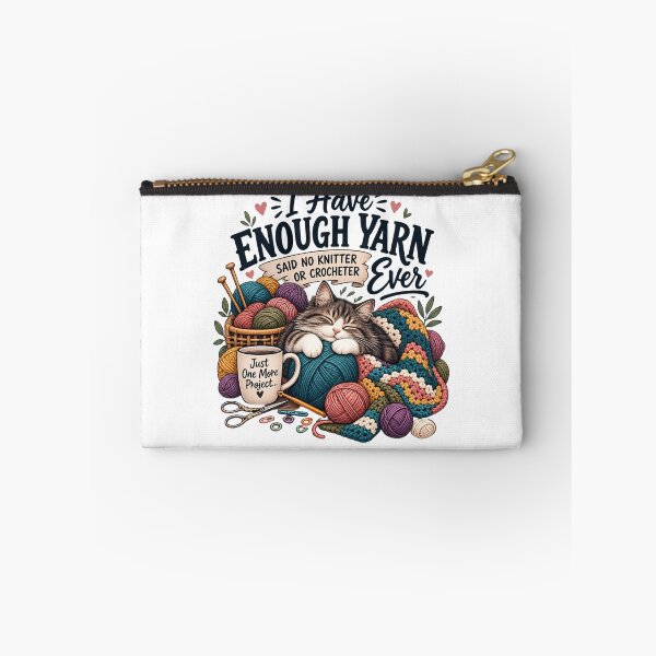 Item preview, I Have Enough Yarn Said No Knitter or Crocheter Ever | Funny Knitting & Crochet Lover T-Shirt designed and sold by Canvas Harbor.