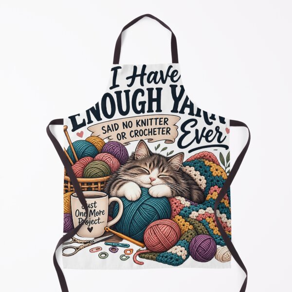 Item preview, I Have Enough Yarn Said No Knitter or Crocheter Ever | Funny Knitting & Crochet Lover T-Shirt designed and sold by Canvas Harbor.
