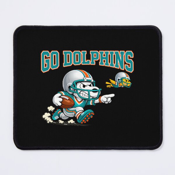 Item preview, Snoopy And Woodstock Miami Dolphins Football designed and sold by Nahkolahmom.