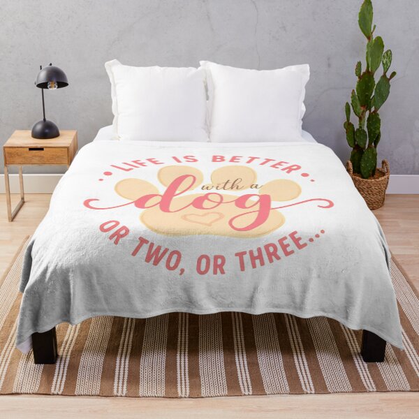Item preview, Life is Better With A Dog Or Two Or Three Paw Print designed and sold by SoyLamderma.