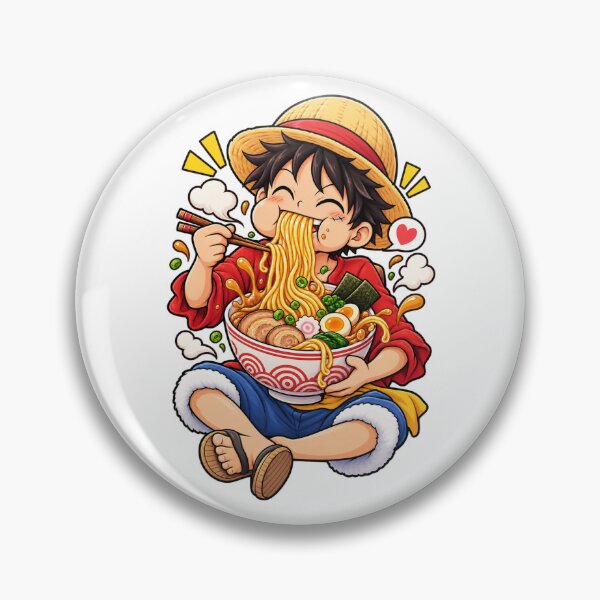 Item preview, Funny Pirate Boy Eating Ramen – Cute Anime Noodle Lover designed and sold by edikartt.