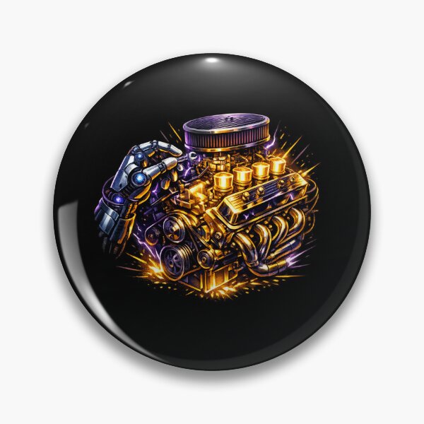 Item preview, Robotic Cyber Hand Chevy V8 Engine designed and sold by teemix.