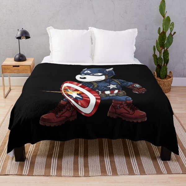 Item preview, Snoopy CaptainAmerica Superhero designed and sold by Nahkolahmom.