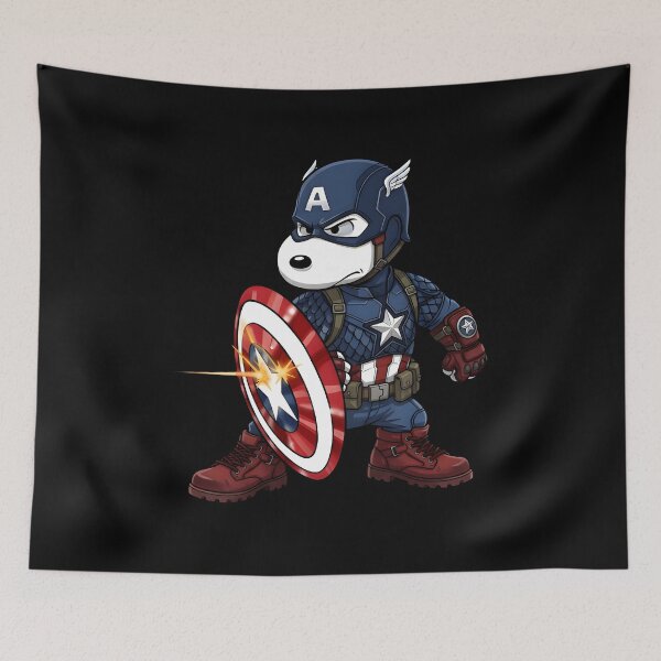 Item preview, Snoopy CaptainAmerica Superhero designed and sold by Nahkolahmom.