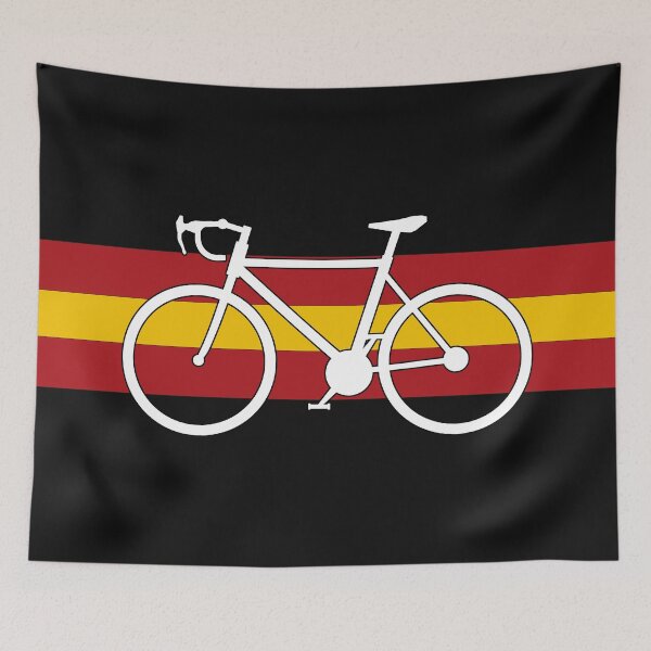 Item preview, Spain Cycling Flag - Vuelta a España Bike - Spanish Cyclist Gift designed and sold by rikyfreestyle.