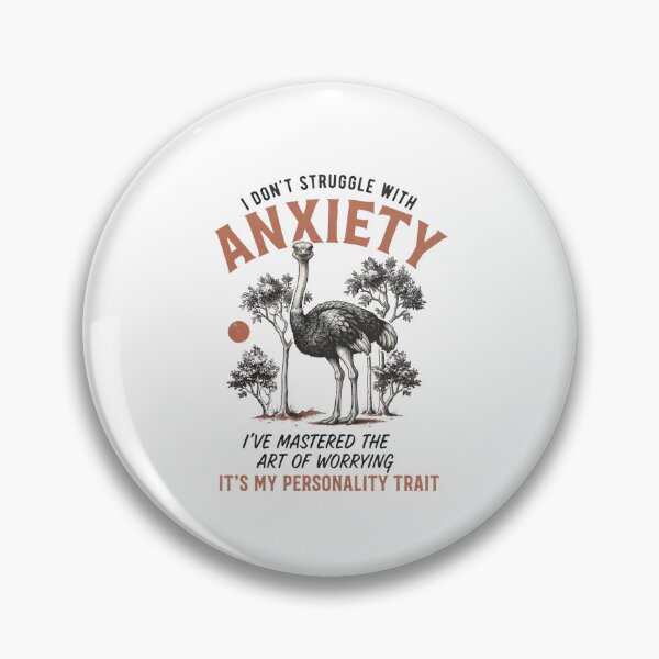 Item preview, Mastered Anxiety Ostrich designed and sold by Colorful-Garden.