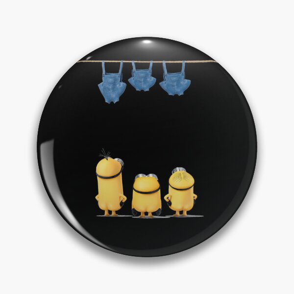 Item preview, Minions Bottoms Up Laundry Line Illustration designed and sold by ZoneCoDesigns.