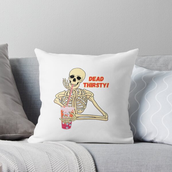 Item preview, Skeleton Humour T Shirt - Dead Thirsty! designed and sold by soprinted.