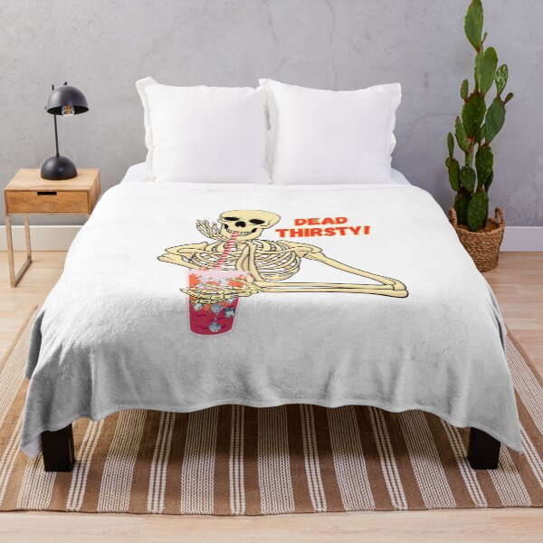 Item preview, Skeleton Humour T Shirt - Dead Thirsty! designed and sold by soprinted.