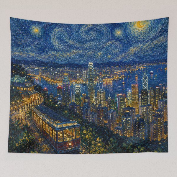 Item preview, The Peak - Van Gogh's Dream Travels (Impressionist Art) designed and sold by ianm1028.