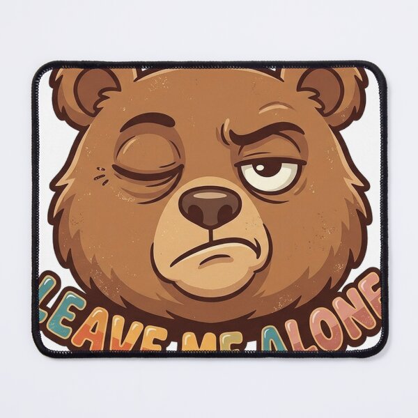 Item preview, Leave Me Alone Funny Bear Retro Sticker designed and sold by RoyArt0.