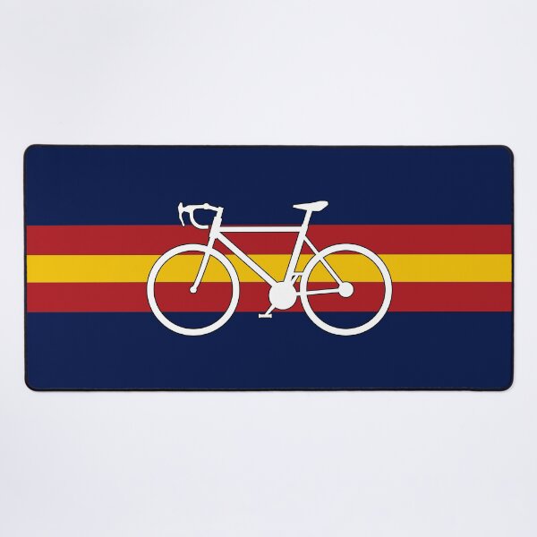 Item preview, spain cycling bike silhouette – vuelta a españa inspired mountain bike design with spanish flag colors designed and sold by rikyfreestyle.