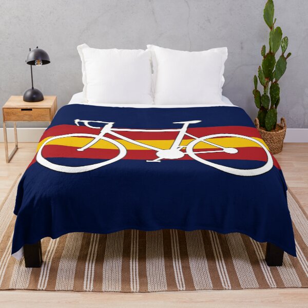 Item preview, spain cycling bike silhouette – vuelta a españa inspired mountain bike design with spanish flag colors designed and sold by rikyfreestyle.