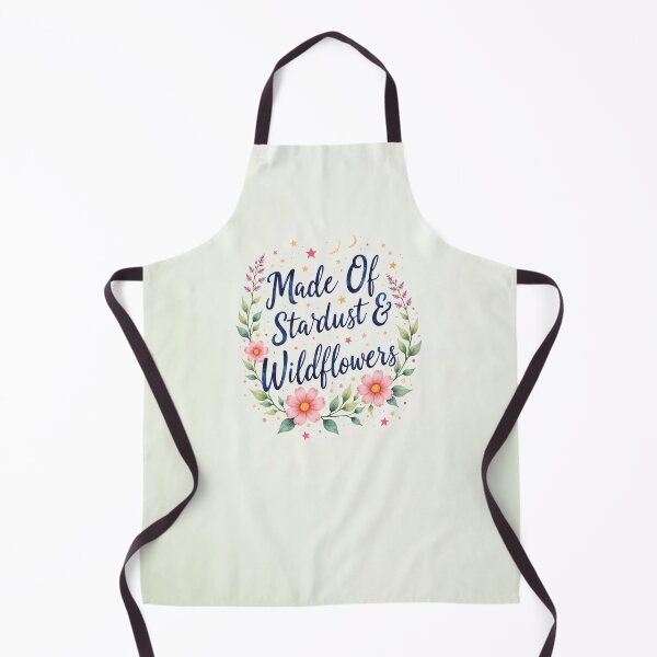 Item preview, Made Of Stardust And Wildflowers - Quote Design With Pink Flowers designed and sold by Connys Colorful World.