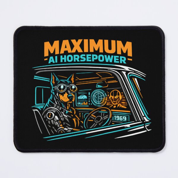 Item preview, Cyberpunk Doberman Pilot Vintage Chevy Truck designed and sold by teemix.