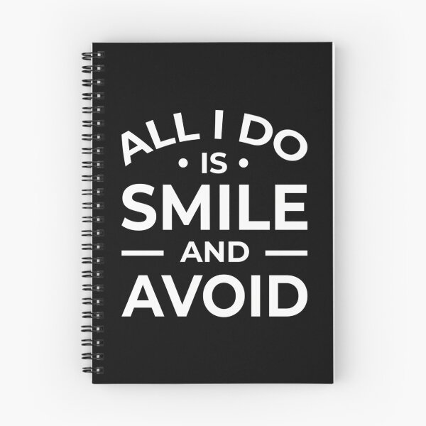 Item preview, All I Do Is Smile And Avoid (Red Bg) designed and sold by Adonias-Kleinm-.