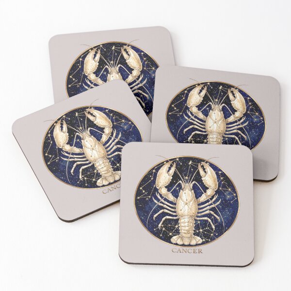 Item preview, Cancer Zodiac Lobster Celestial Astrology Art  designed and sold by MythicMood.