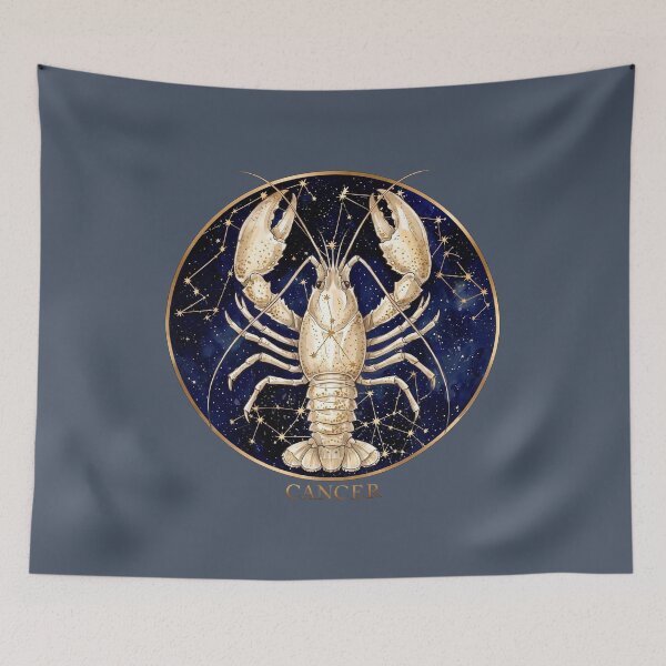 Item preview, Cancer Zodiac Lobster Celestial Astrology Art  designed and sold by MythicMood.