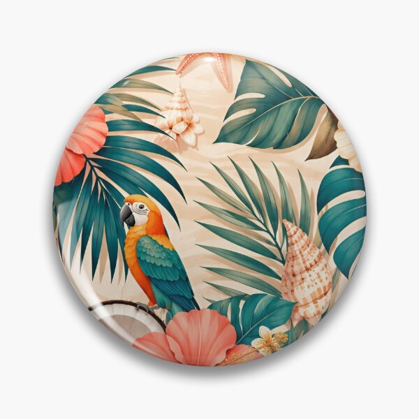 Item preview, Tropical Floral Botanical Pattern designed and sold by VibeFusionX.