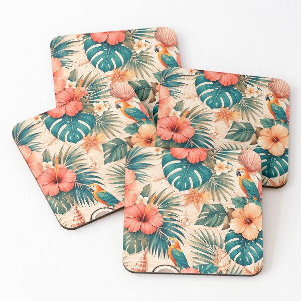 Item preview, Tropical Floral Botanical Pattern designed and sold by VibeFusionX.