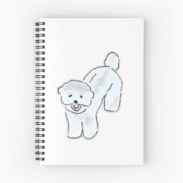 Item preview, Cute Stretching White Bichon Dog Art designed and sold by raun.draw.