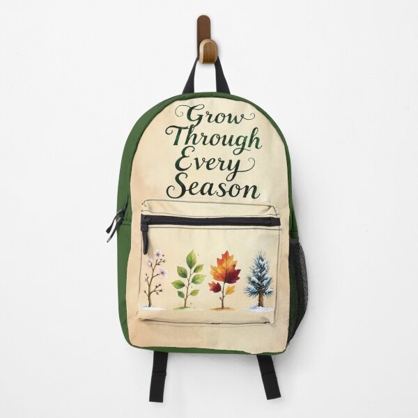 Item preview, Grow Through Every Season Inspirational Quote with Four Season Trees Design designed and sold by Connys Colorful World.