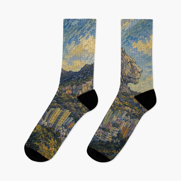 Item preview, Lion Rock - Van Gogh's Dream Travels (Impressionist Art) designed and sold by ianm1028.