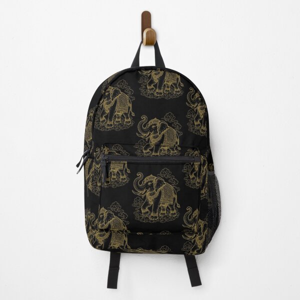 Item preview, Golden White Elephant Royal Asian Line Art designed and sold by Soluna Studio.