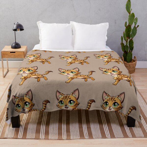 Item preview, Cute Bengal Cat Kawaii Spotted Tabby Illustration designed and sold by Mousy17.