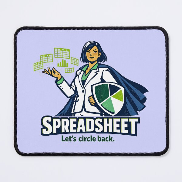 Item preview, Spreadsheet – Let's Circle Back designed and sold by KungPowUnicorn.