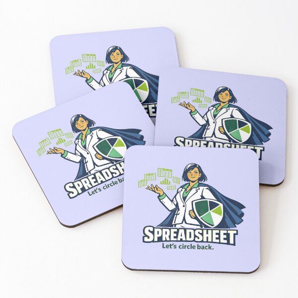 Item preview, Spreadsheet – Let's Circle Back designed and sold by KungPowUnicorn.