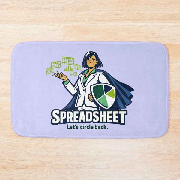 Item preview, Spreadsheet – Let's Circle Back designed and sold by KungPowUnicorn.