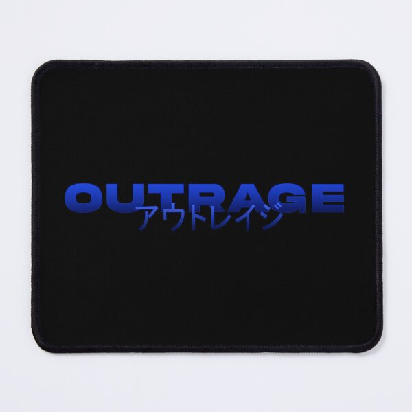 Item preview, Copy of Copy of Outrage in Japanese with red gradient and splatter designed and sold by killem667.