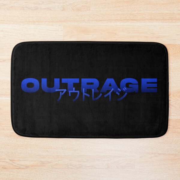 Item preview, Copy of Copy of Outrage in Japanese with red gradient and splatter designed and sold by killem667.