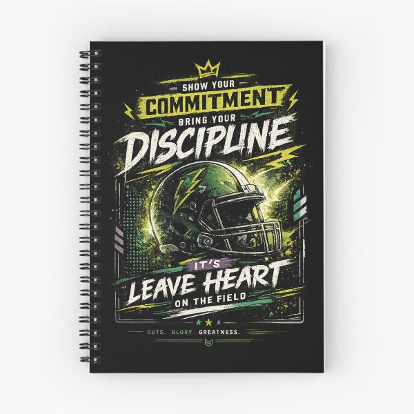 Item preview, Commitment Discipline Football Motivation designed and sold by LegendCourt.
