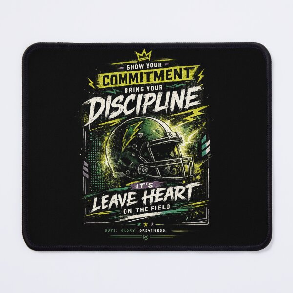 Item preview, Commitment Discipline Football Motivation designed and sold by LegendCourt.
