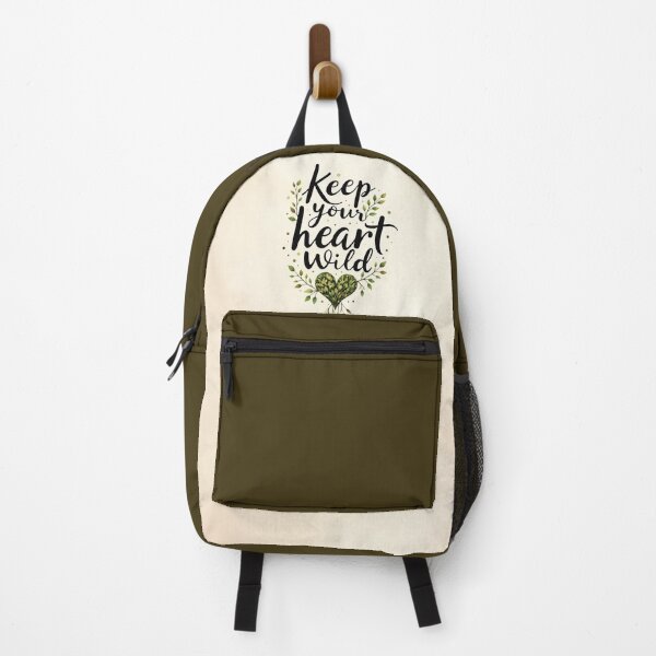 Item preview, Keep Your Heart Wild Botanical Art Print – Nature Inspired Heart Design Motivational Quote designed and sold by Connys Colorful World.
