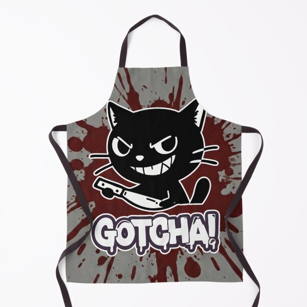 Item preview, Gotcha! Evil Black Cats With Knife Cartoon Square Edition designed and sold by Taridesign.