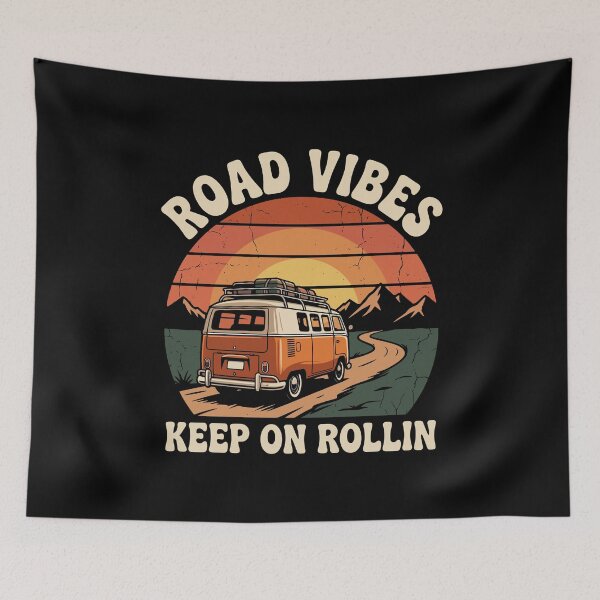 Item preview, Road Vibes Keep On Rollin designed and sold by PeachMelodyShop.