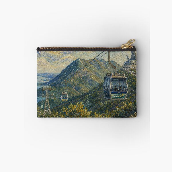 Item preview, Lantau Cable Car View - Van Gogh's Dream Travels (Impressionist Art) designed and sold by ianm1028.
