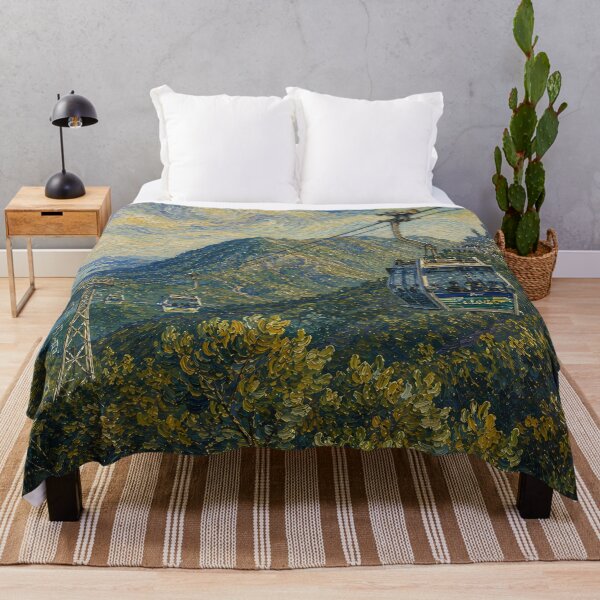 Item preview, Lantau Cable Car View - Van Gogh's Dream Travels (Impressionist Art) designed and sold by ianm1028.