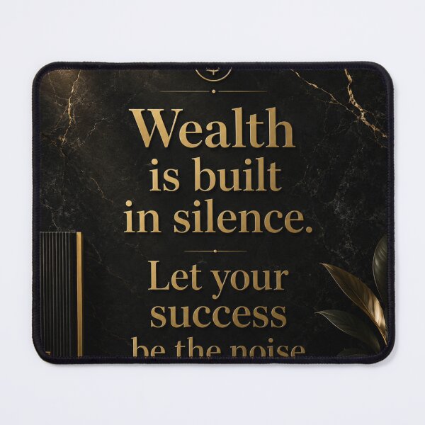 Item preview, Wealth is Built in Silence designed and sold by Zaramodo.
