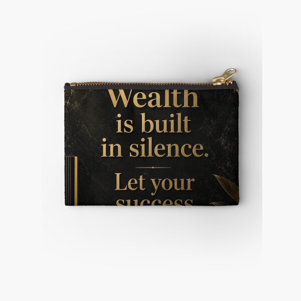 Item preview, Wealth is Built in Silence designed and sold by Zaramodo.