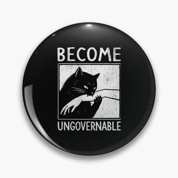 Item preview, become ungovernable - black cat biting hand funny meme designed and sold by SusanEDudley1.