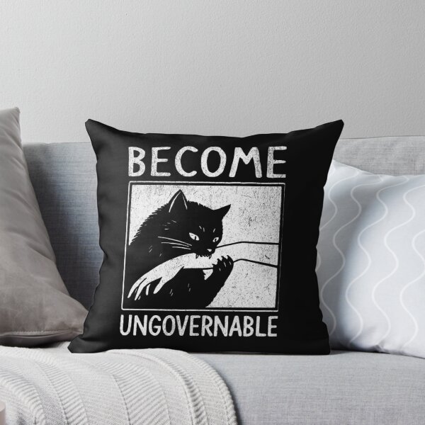 Item preview, become ungovernable - black cat biting hand funny meme designed and sold by SusanEDudley1.