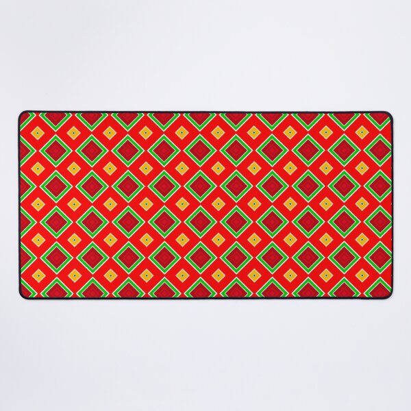 Item preview, Spicy Fiesta Red Geometric Diamond Pattern designed and sold by whimsiqueer.