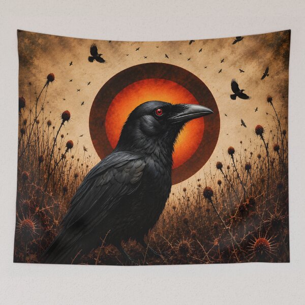 Item preview, Raven in the field under the sun designed and sold by Erlin Rudho.