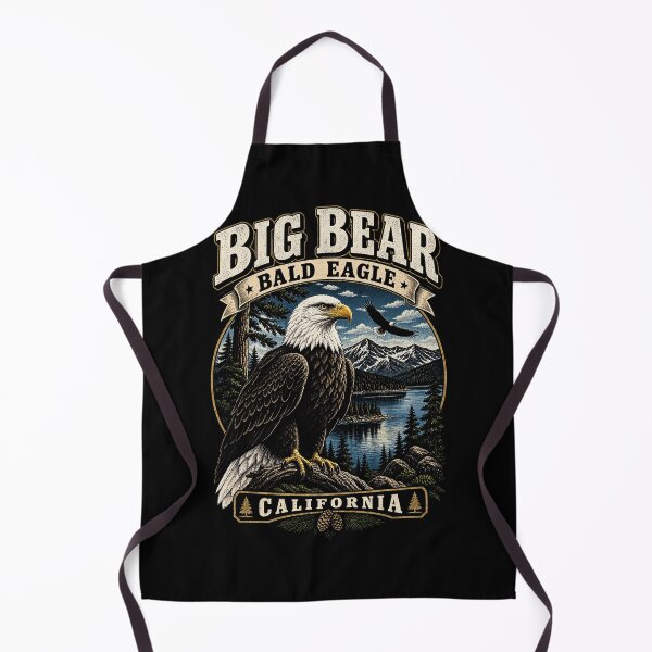 Item preview, Big Bear Bald Eagle – California Mountain Wildlife Vintage Design designed and sold by Dolphin Graphic.