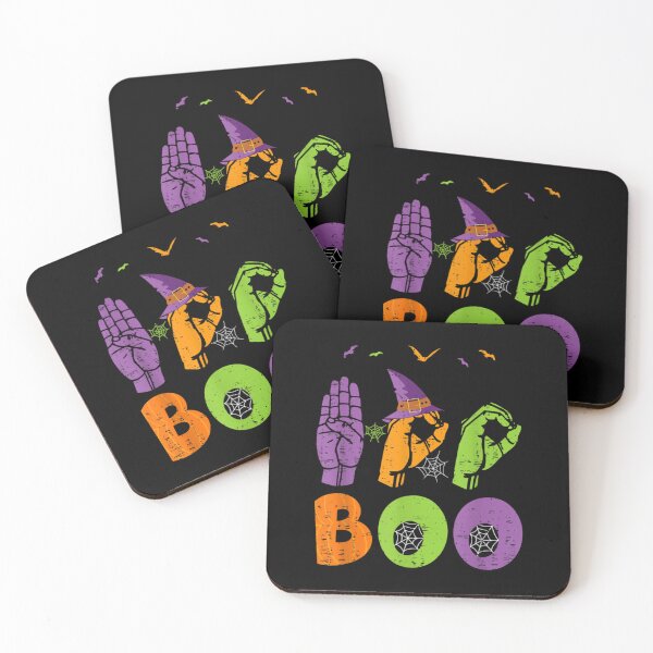 Item preview, boo hands american sign language pride asl halloween designed and sold by SusanEDudley1.