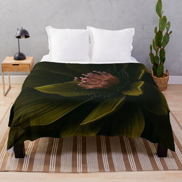 Item preview, Dark Olive Green Hellebore Floral Moody Botanical Illustration designed and sold by LYAN-STORE.